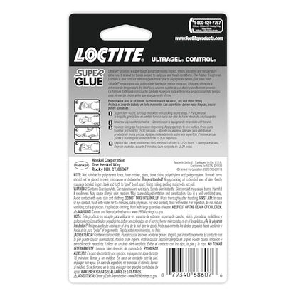 Loctite Super Glue Ultra Gel Control, Clear, 0.14 fl oz Bottle, 6 Pack - Superglue for Plastic, Wood, Metal, Crafts & Repair, Cyanoacrylate Adhesive Instant Glue, Quick Dry - size: 6 Pack, style: Ultra Gel Control