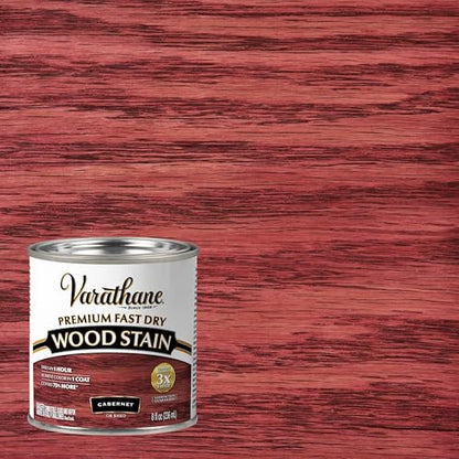 Varathane Premium Fast Dry Cabernet Wood Stain - color: Cabernet, size: 0.25 Quart (Pack of 1)