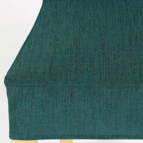 Henriksdal Chair Cover Solid Color Durable Heavy Weight Chenille Fabric Slipcover for Henriksdal Dining Chair (Teal, Single) - color: Teal