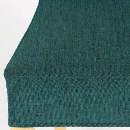 Henriksdal Chair Cover Solid Color Durable Heavy Weight Chenille Fabric Slipcover for Henriksdal Dining Chair (Teal, Single) - color: Teal