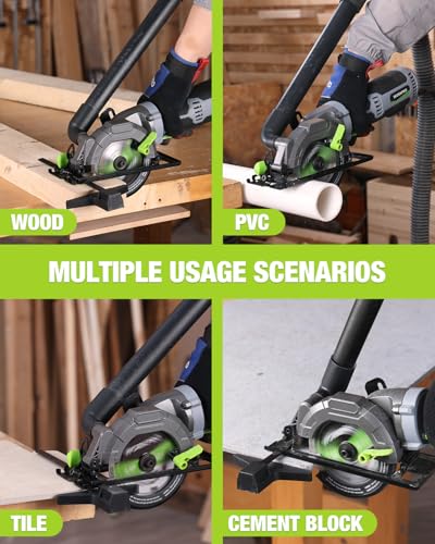 WORKPRO 5.8Amp 3500RPM Circular Saw with Parallel Guide - style: 5.8Amp 3500RPM Circular Saw