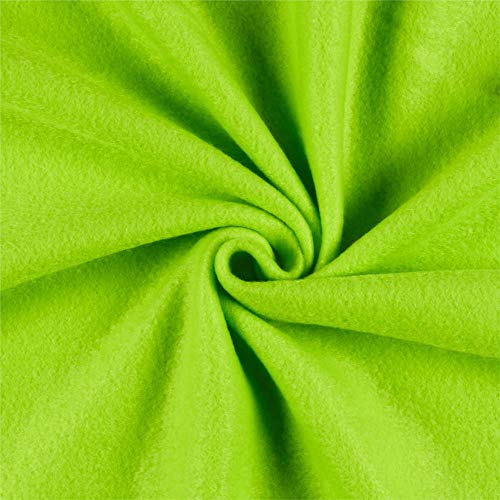 Polar Fleece Solid Lime, Fabric by the Yard - color: Lime