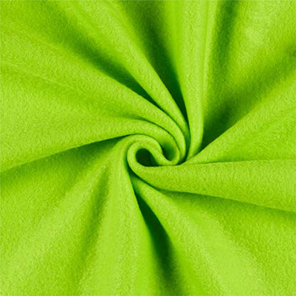 Polar Fleece Solid Lime, Fabric by the Yard - color: Lime