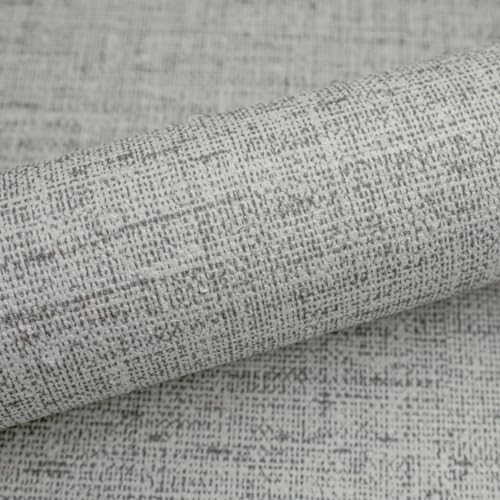 Gray Grasscloth Peel and Stick Wallpaper Textured 15.7in x 196.8in - color: Gray, size: 15.7" x 196.8"