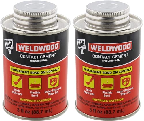 DAP 00107 Weldwood Original Contact Cement,3 oz- Pack of 2 - size: 3 oz - Pack of 2