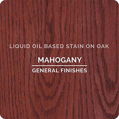 General Finishes Oil Based Penetrating Wood Stain, 1/2 Pint, Mahogany - color: Mahogany, size: 1 Half-Pint