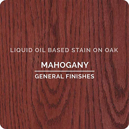 General Finishes Oil Based Penetrating Wood Stain, 1/2 Pint, Mahogany - color: Mahogany, size: 1 Half-Pint