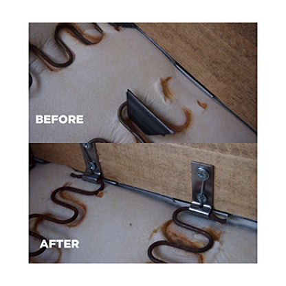 Taskar Sofa Zig Zag Spring Repair Brackets (2 Pack) - size: Quantity: 2 Kits
