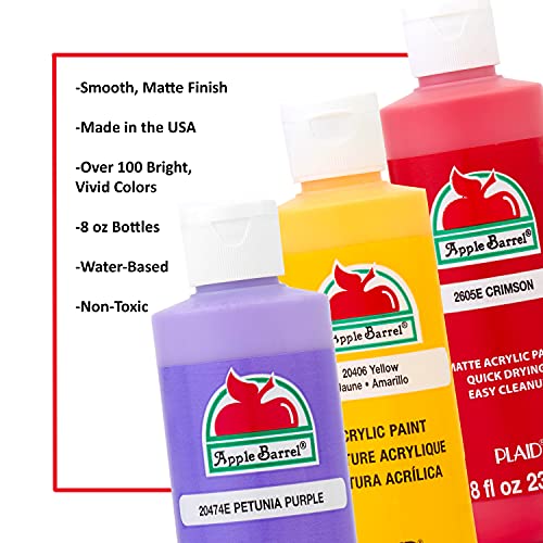 Apple Barrel Acrylic Paint in Assorted Colors (8 oz), K2608 Country Tan- Pack of 1