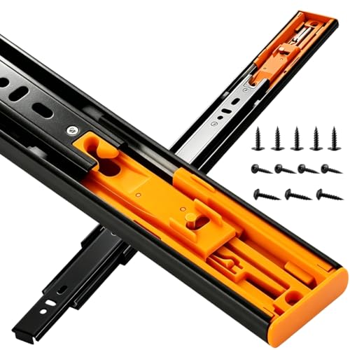 Soft Close Drawer Slides,Drawer Slides 20 Inches Slides for Bedroom - size: 20 Inches