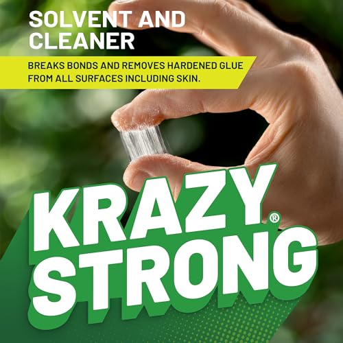 Krazy Fix Super Glue Remover, Gel Formula (2 x 0.3 oz Tubes)