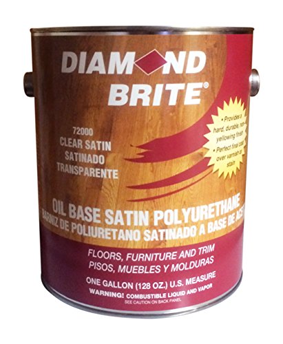 Diamond Brite Interior Polyurethane, Clear Satin, 1 Gallon, 72000-1 - color: Satin, size: 1 Gallon (Pack of 1)