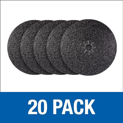 Mercer Industries 426020 Silicon Carbide Floor Sanding Disc, Cloth Back, 16" x 2" Hole, Grit 20X, 20-Pack - size: 16" x 2" Hole, style: Grit 20X