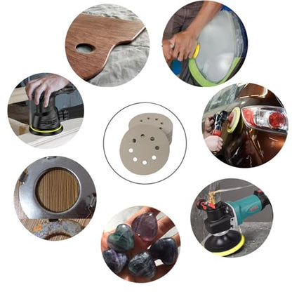30 Pcs 5 Inch 8 Hole 2500 Grit Wet and Dry Sanding Discs, Round Hook and Loop Disc Sandpaper for Random Orbital Sanders - style: 2500 Grit