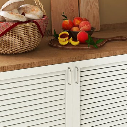 HOME EDIT Brushed Nickel Solid Cabinet Handles & Pulls 5 Inch 10 Pack - color: Brushed Nickel, size: 5 inches Hole Center