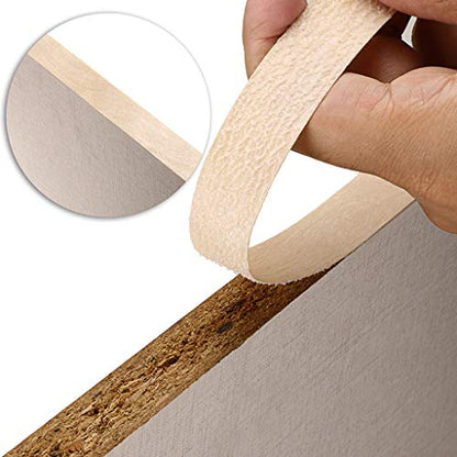 Skelang Birch 3/4" X 250' Roll Wood Veneer Edge Banding Preglued Iron-On with Hot Melt Adhesive Edgebanding Flexible Wood Tape - size: 3/4" x 250'