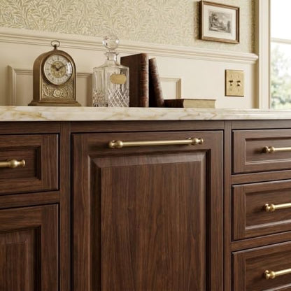 khtumeware 5-Pack 3-3/4-Inch(96mm) Champagne Bronze Cabinet Pulls - color: Champagne Bronze, size: 3-3/4"(96mm) Hole Center