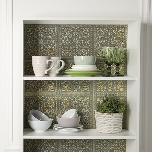 Peel and Stick Metal Backsplash Tiles, Rustic Farmhouse, 10-Pack - style: Rustic Farmhouse
