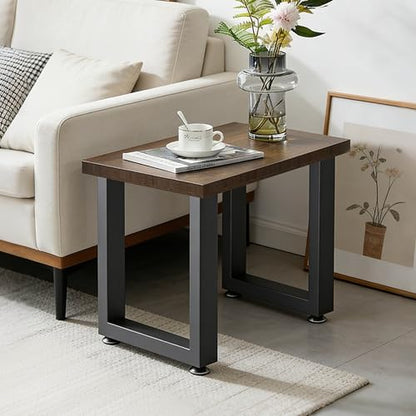 16 Inch Metal Table Legs for Bench, Coffee Table, Desk - Heavy Duty Furniture Legs Set of 2 (Black, H16 x W11.8, Screws & Adjustable Feet Pads Included) - color: U-shaped, size: 16 IN