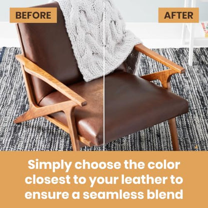 Furniture Clinic Leather Recoloring Balm, Light Grey Leather Dye - color: Light Grey, size: Balm