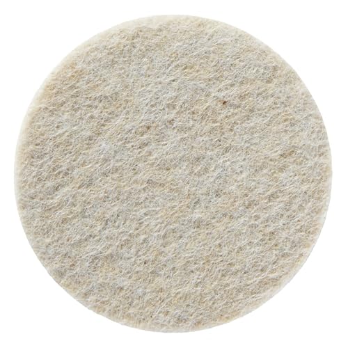 Scotch Felt Pads, 6 Pads, Circle, Beige, 2 in x 2 in - color: Beige