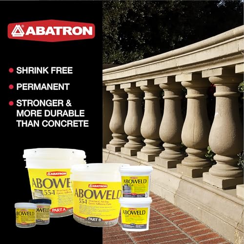 Abatron Aboweld 55-1 2-Part Structural Epoxy Paste, Light Gray, 12 Ounce - size: 12 Ounce