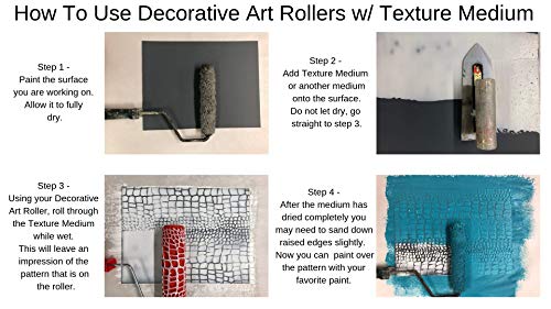 Decorative Art Texture Roller - 7" Roller (Snake Skin Pattern) - color: Snake Skin Pattern
