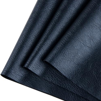 Faux Leather Sheets Fabric 54" X 36",Thick Durable Synthetic Upholstery Vinyl, Suitable for Furniture Replacement and Renovation Materials, Wallets, DIY Sewing Projects (Black, 1 Yard) - color: Black, size: 1 YARD