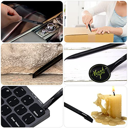 Honoson 9 Pcs Cleaning Scraper Tool Detailing Picks Non Scratch, Black - color: Black