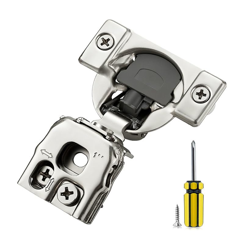 Ravinte 1 Inch Overlay Soft Close Hinge Kitchen Cabinet Hinges 2 Pack - size: 1 inch Overlay