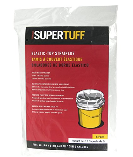 Trimaco SuperTuff Regular Mesh/Elastic Top Bag Strainers, 5 Gallon, 6 Pack