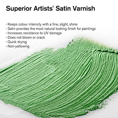 Winsor & Newton Professional Artists' Satin Varnish, 75ml Bottle - color: Satin Varnish, style: 2.5-oz Bottle