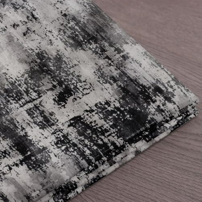 Erosebridal Modern Abstract Fabric by the Yard,Boho Trippy Black Grey - color: Black Grey, size: 5 Yards