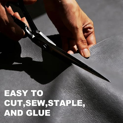 Faux Leather, Marine Vinyl PVC Leather for DIY Upholstery, Sofa Car Boat Seat Repair, Waterproof & Easy to Clean, Grey (1 FT 55x12 Inch) - color: Grey, size: 1Ft (55x12inch)