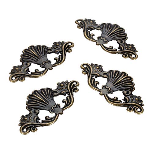 dophee 4Pcs Decorative Metal Corner Cover Protector Brace, 3.82"x1.85"
