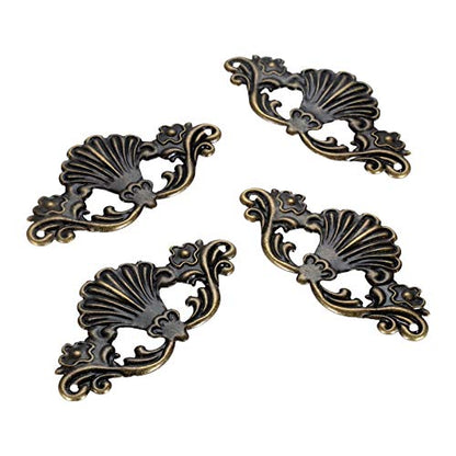 dophee 4Pcs Decorative Metal Corner Cover Protector Brace, 3.82"x1.85"