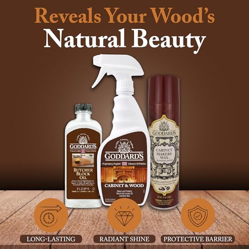 Goddard's Cabinet Makers Wax, Wood Furniture Polish & Conditioner, 12oz