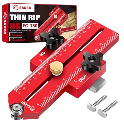 Saker Contour Gauge Duplication 5inch+10inch and Saker Thin Rip Jig Table Saw Jig Guide