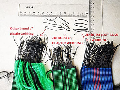 Thick and Heavy Duty Strong Elasticity Elastic Webbing,Dark Blue and Red,2.76" Wide,20' Long,Upholstery DIY,Sofa,Chair,Couch Sitting Belt Replacement,Upholstery Modification Elasbelt (20)