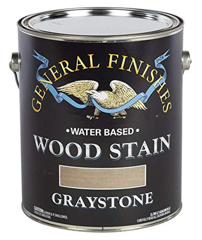 General Finishes Water Based Wood Stain, 1 Gallon, Graystone - color: Graystone, size: 1 Gallon