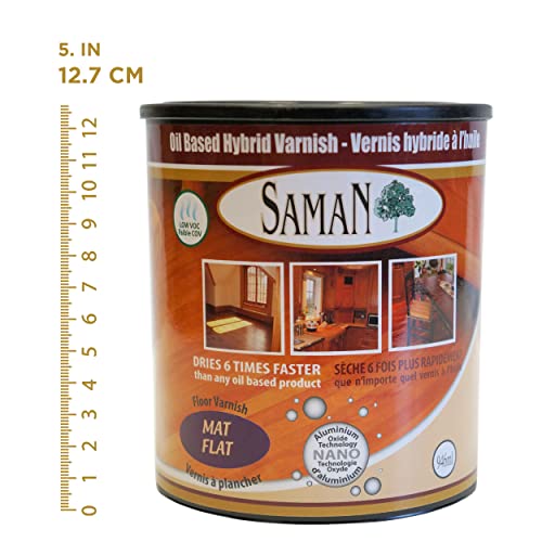 SamaN Oiled-Based Hybrid Varnish – Warm Wood Topcoat – Matte - 32oz - color: Matte