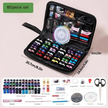160Pcs Sewing Kit for Adults - Stainless Steel Needles Hand Sewing Supplies