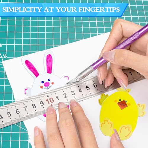 JETMORE Exacto Knife, Hobby Knife with 30#11 Blades for Crafts and Models - color: Purple-blue-black-33pcs