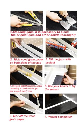 4 PCS Silicone sealant precision processing tool for caulking