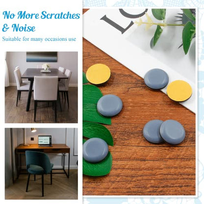 24pcs 1" (25mm) Self-Adhesive Furniture Sliders - size: 1 inch (25mm)