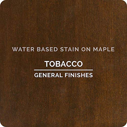 General Finishes Water Based Wood Stain, 1 Quart, Tobacco - color: Tobacco, size: 1 Quart