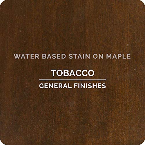 General Finishes Water Based Wood Stain, 1 Quart, Tobacco - color: Tobacco, size: 1 Quart