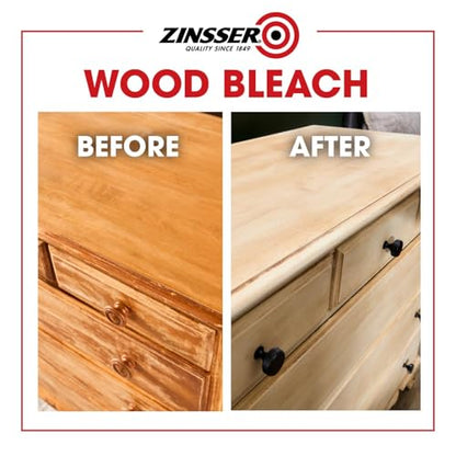 Zinsser Wood Bleach Kit, 2-Step Brightening System, Interior Wood Surfaces