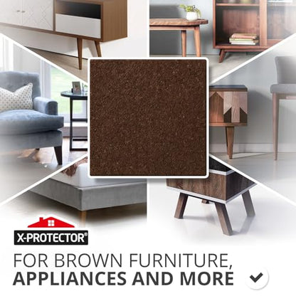 X-Protector Felt Furniture Pads - 20 PCS 6 x 1/2" - Premium Felt Strips - size: 6 x 1/2" 20 Strips