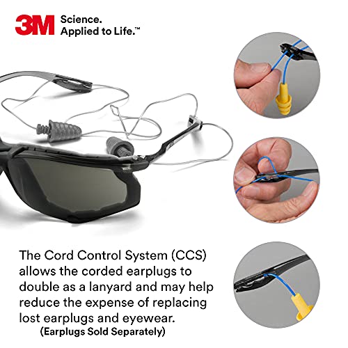 3M Safety Glasses, Virtua CCS, Anti-Fog Gray Lens, Black Frame, ANSI Z87 - color: Gray Lens, Black Frame With Foam Gasket, size: 1 Count (Pack of 1)